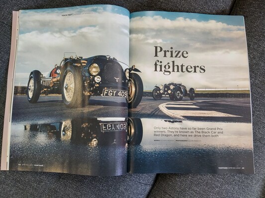 Grand Prix winning Astons feature in Vantage Magazine